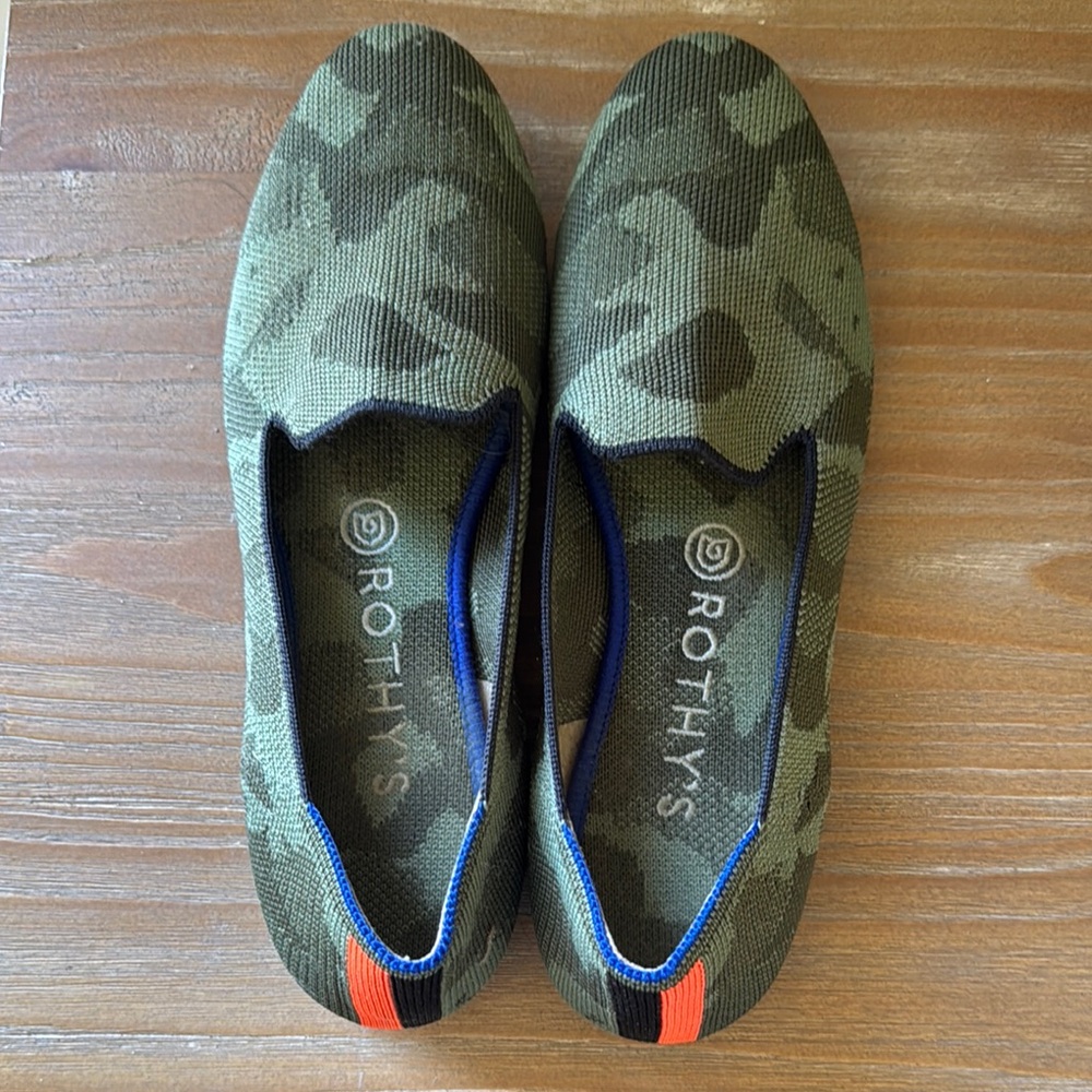 Rothy's Green Camouflage women’s Shoes